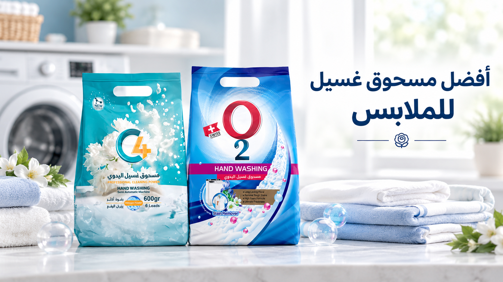أفضل مسحوق غسيل للملابس لتنظيف الملابس البيضاء والملونة